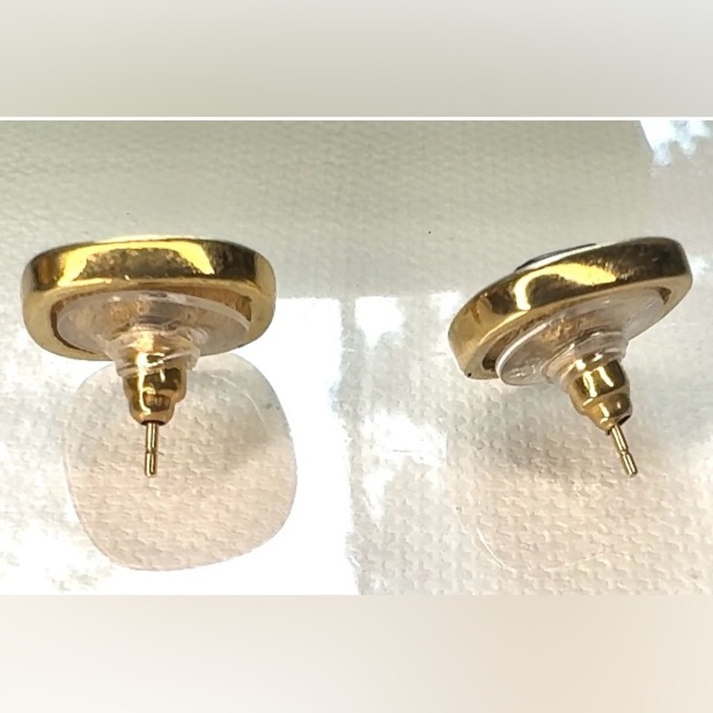 Christian Dior authentic vintage 90s classic signed earrings - Picture 4 of 9